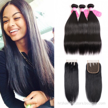 wholesale price factory made 8A 9A 10A 11A 12A grade bundles and closures 100% human hair with different color and texture